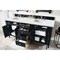 James Martin Vanities Brittany 72in Double Vanity, Black Onyx w/ 3 CM Ethereal Noctis Quartz Top 650-V72-BKO-3ENC - alternate 2